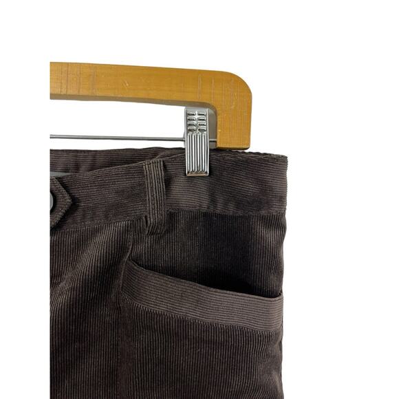 Chelsea & Theodore Womens Pants Brown Size 4 Corduroy Polyester Blend Straight - Picture 3 of 10